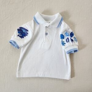 Vintage Oshkosh Colored Sleeves Polo 12 months